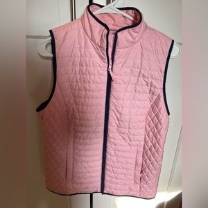 Talbot’s pink quilted vest size Small